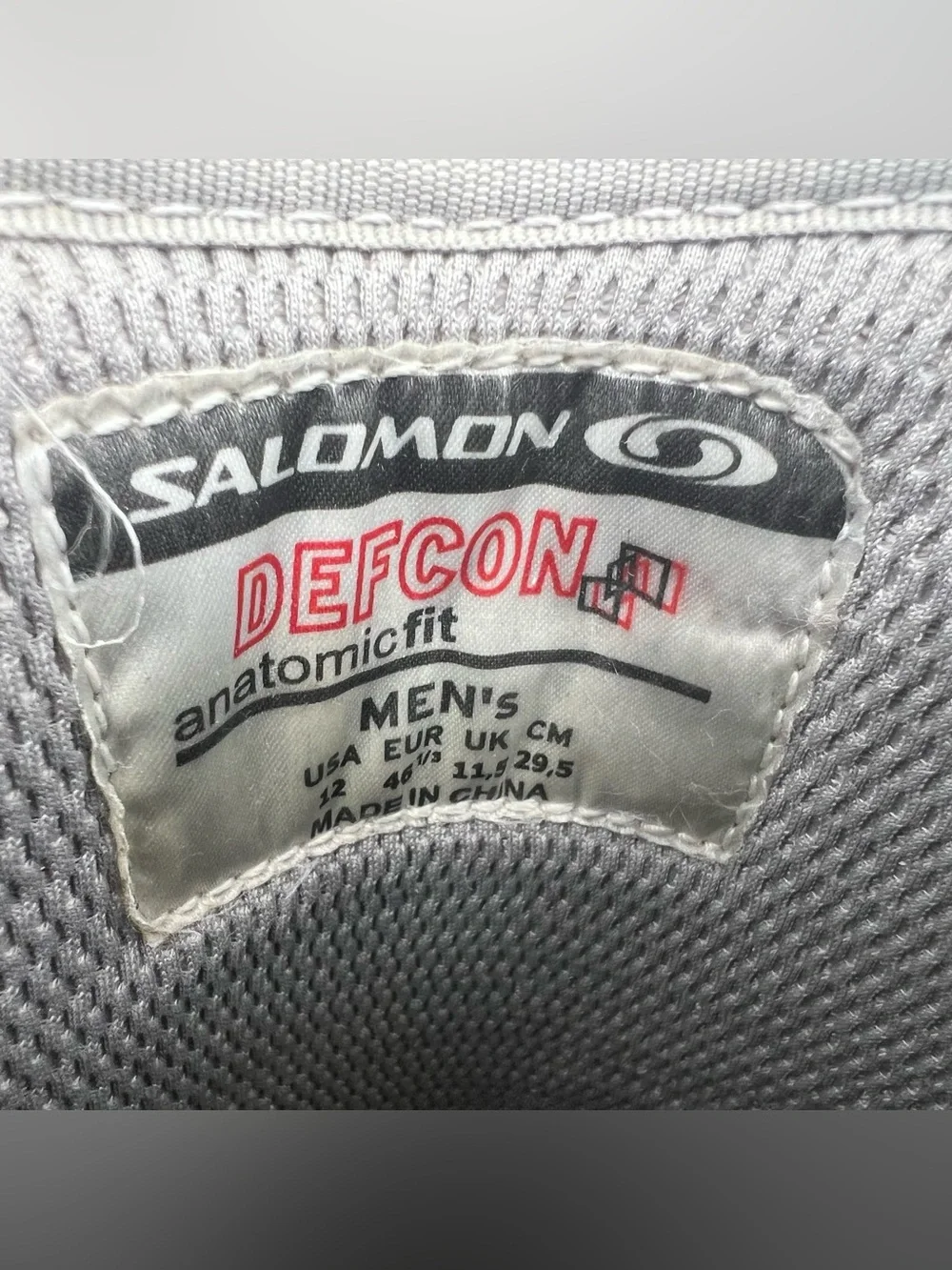 Salomon Defcon Anatomic Fit Snowboard Boots Men’s 12 Y2K Vintage Gray Black Red